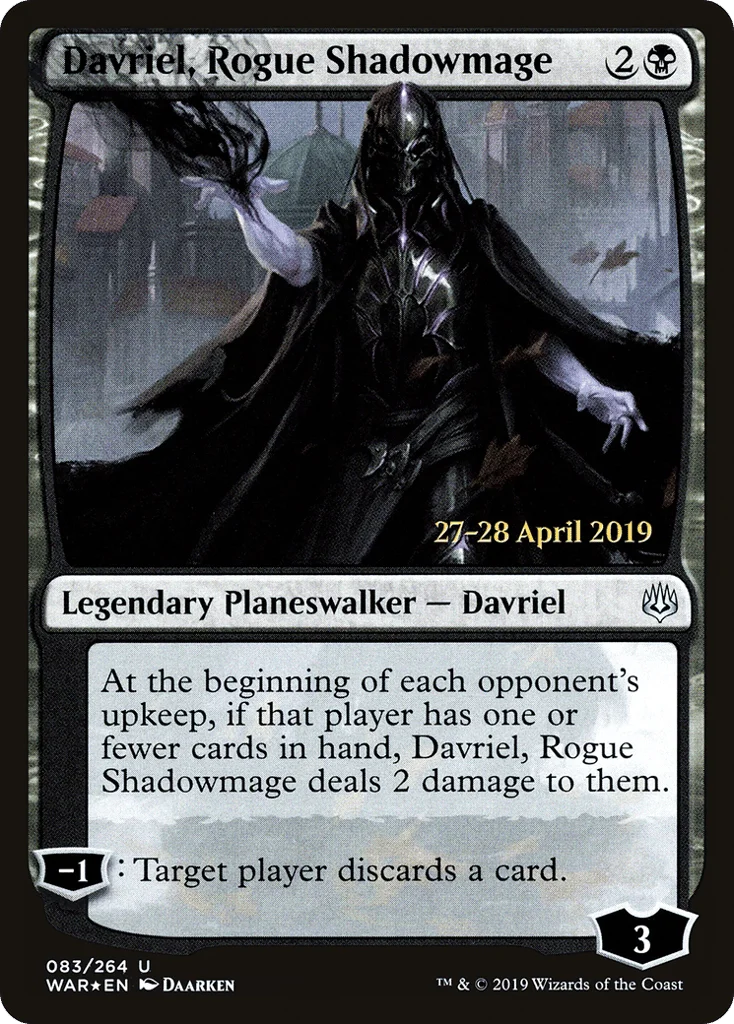 Davriel, Rogue Shadowmage · War of the Spark Promos