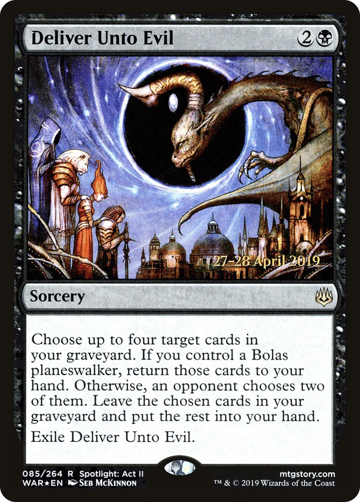 Deliver Unto Evil · War of the Spark Promos