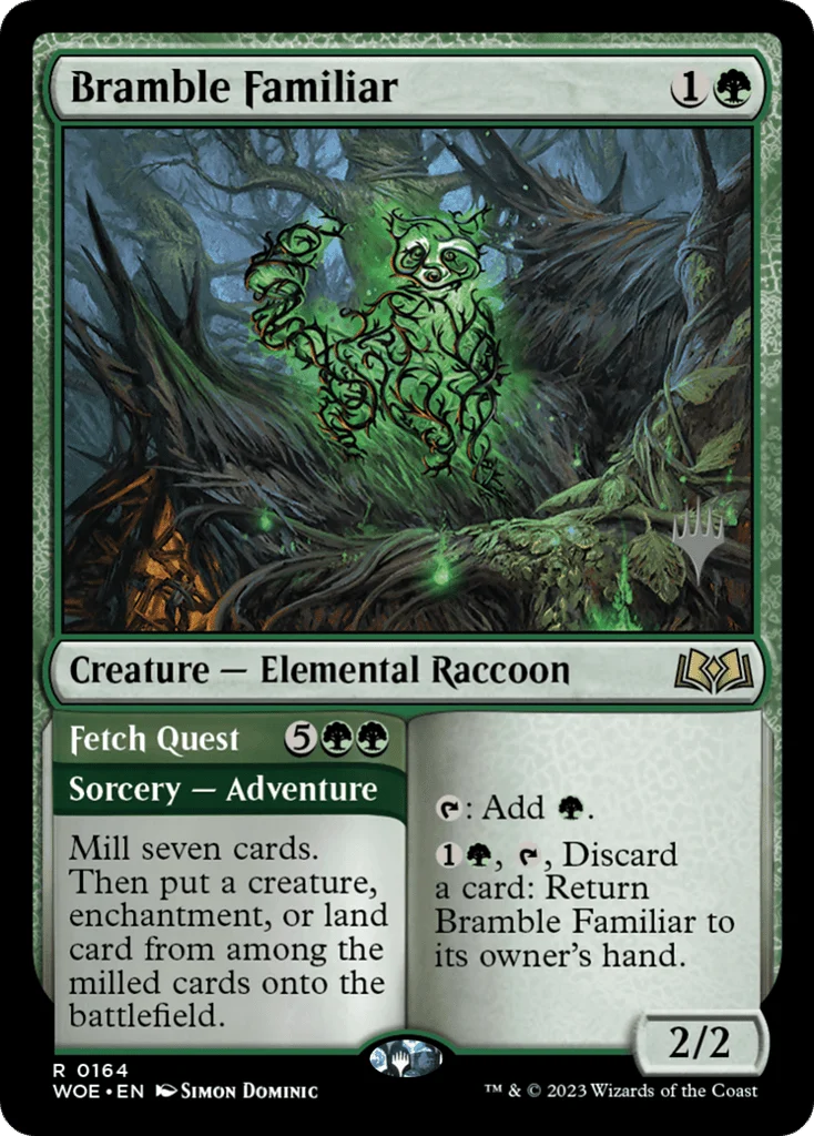 Bramble Familiar // Fetch Quest · Wilds of Eldraine Promos