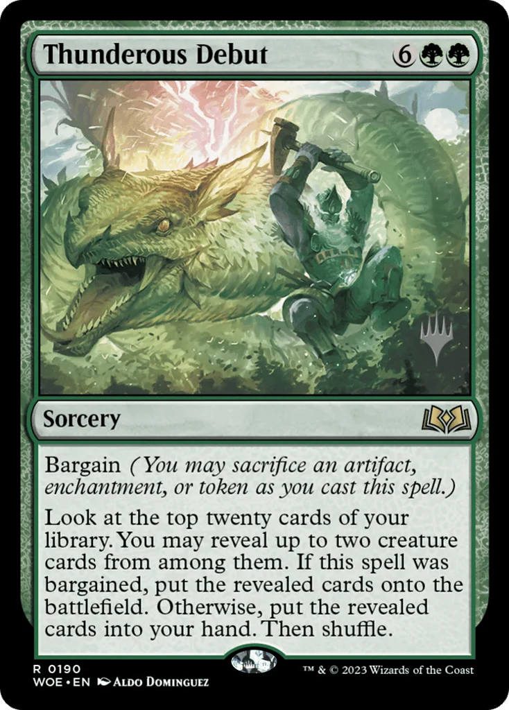 Thunderous Debut · Wilds of Eldraine Promos