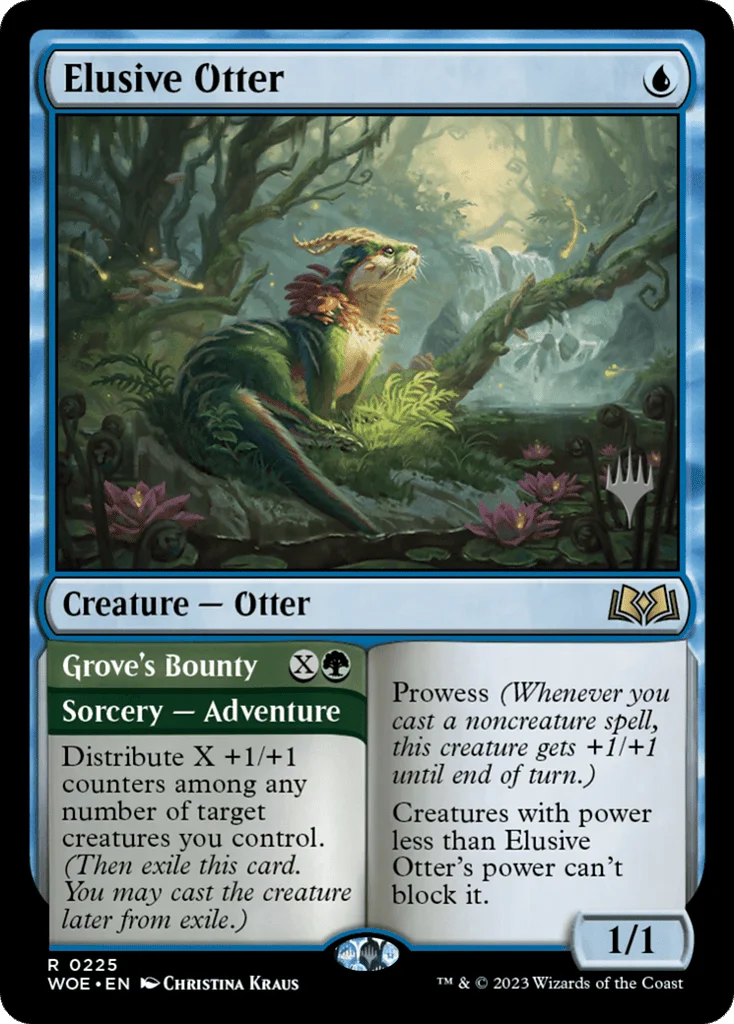 Elusive Otter // Grove's Bounty · Wilds of Eldraine Promos
