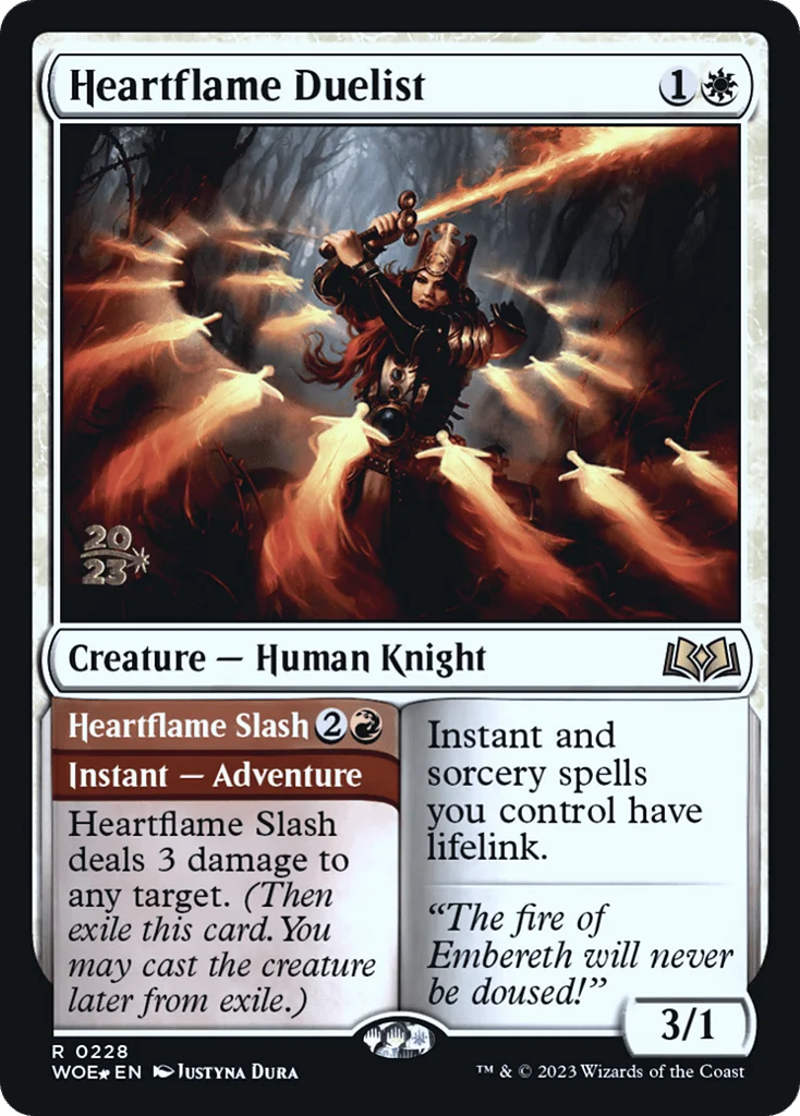 Heartflame Duelist // Heartflame Slash · Wilds of Eldraine Promos