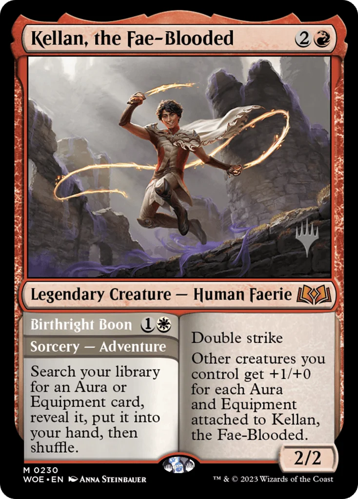 Kellan, the Fae-Blooded // Birthright Boon · Wilds of Eldraine Promos