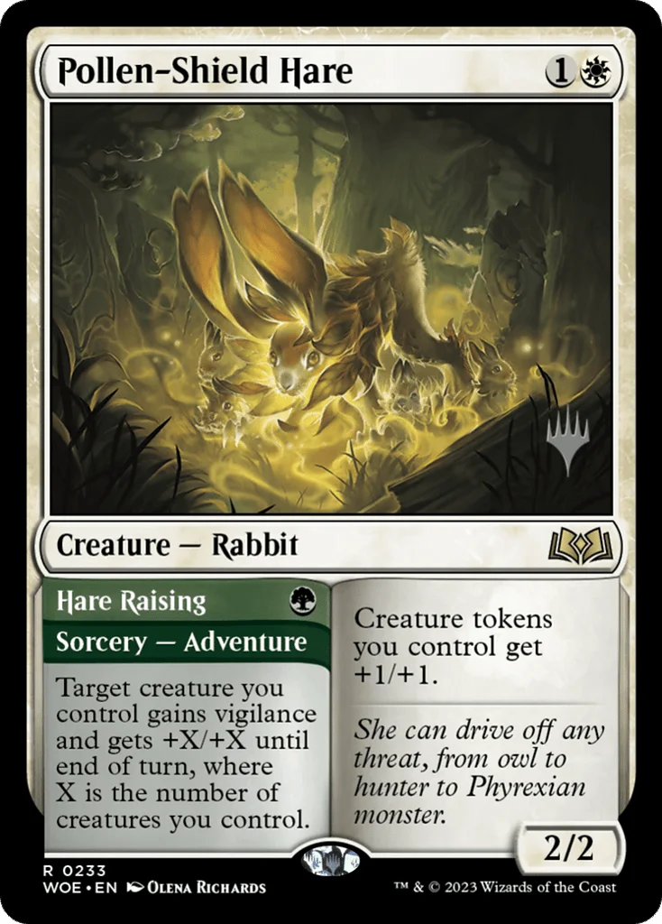 Pollen-Shield Hare // Hare Raising · Wilds of Eldraine Promos