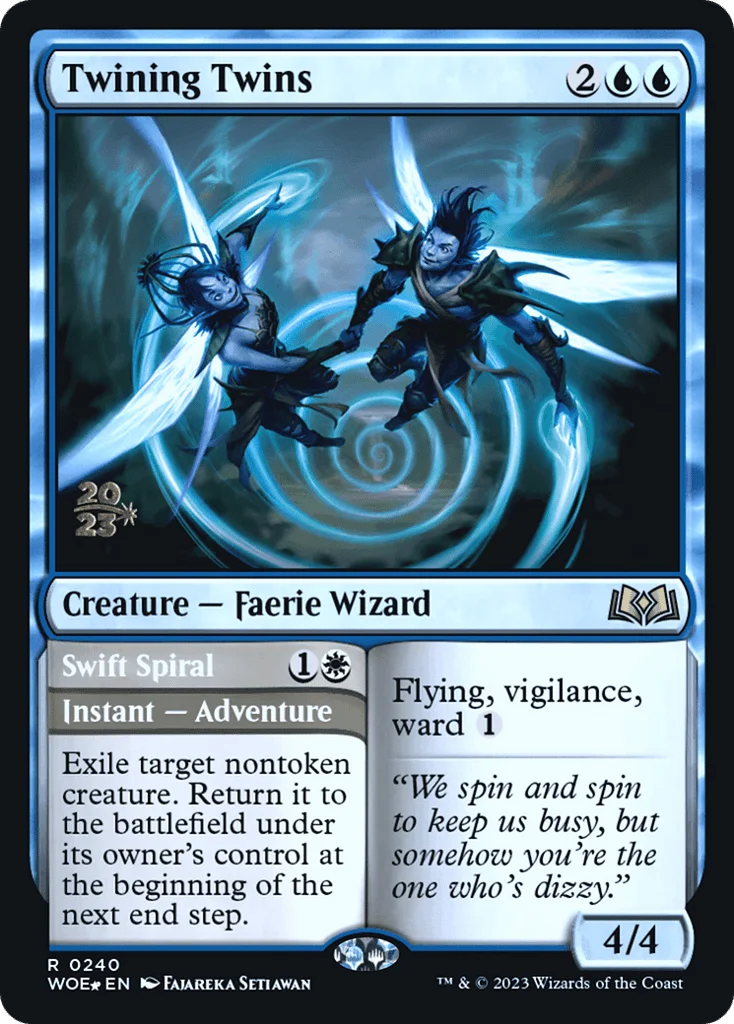 Twining Twins // Swift Spiral · Wilds of Eldraine Promos
