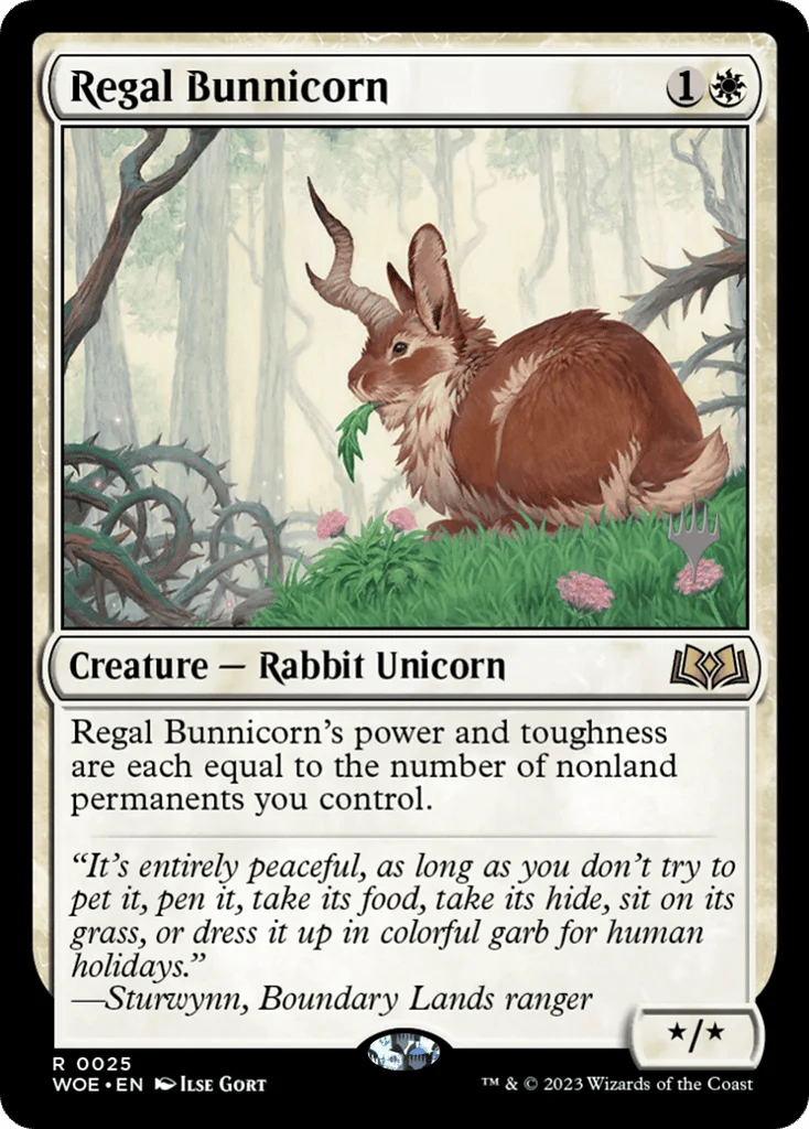 Regal Bunnicorn · Wilds of Eldraine Promos