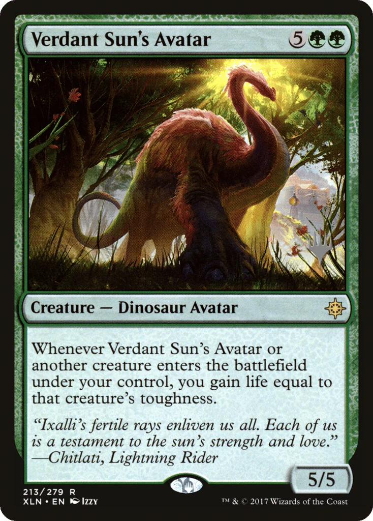 Verdant Sun's Avatar · Ixalan Promos