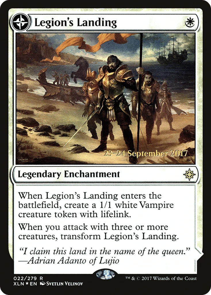 Legion's Landing // Adanto, the First Fort · Ixalan Promos