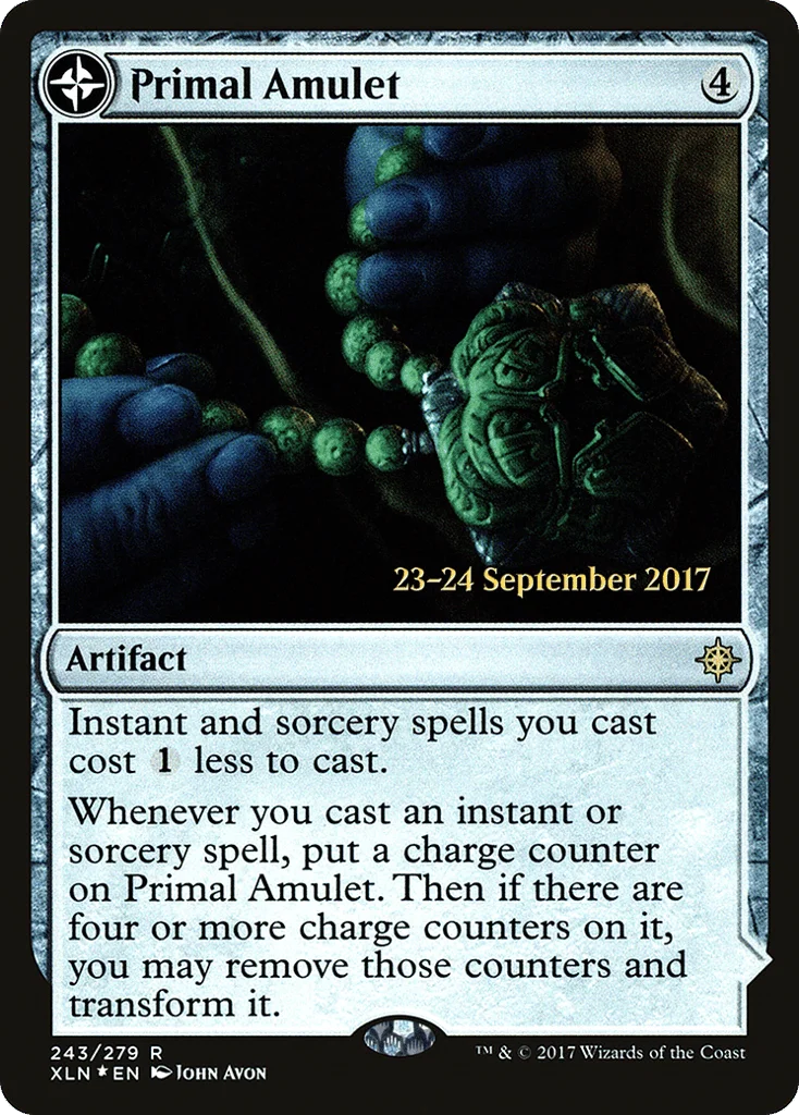 Primal Amulet // Primal Wellspring · Ixalan Promos