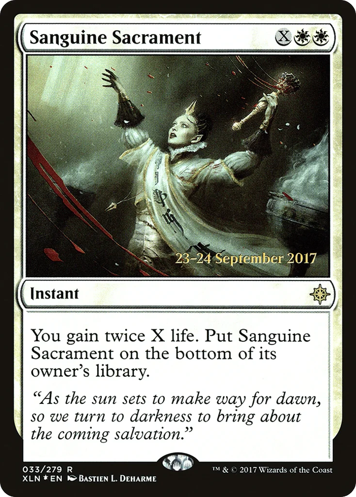 Sanguine Sacrament · Ixalan Promos