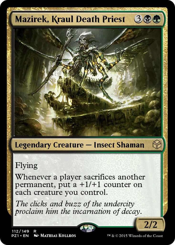 Mazirek, Kraul Death Priest · Legendary Cube Prize Pack