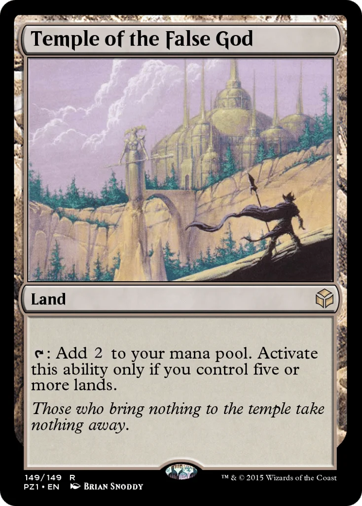 Temple of the False God · Legendary Cube Prize Pack