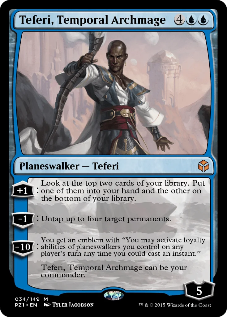 Teferi, Temporal Archmage · Legendary Cube Prize Pack