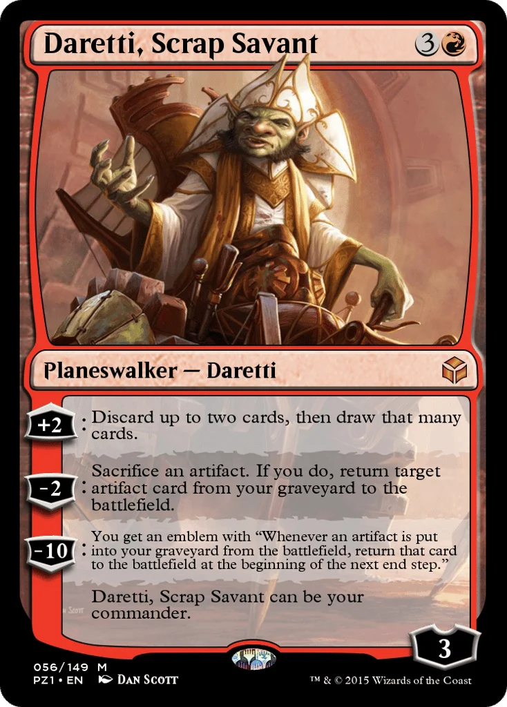 Daretti, Scrap Savant · Legendary Cube Prize Pack