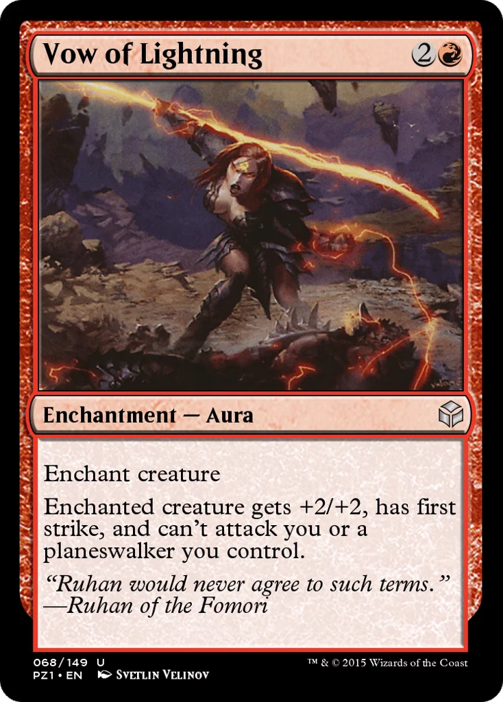 Vow of Lightning · Legendary Cube Prize Pack