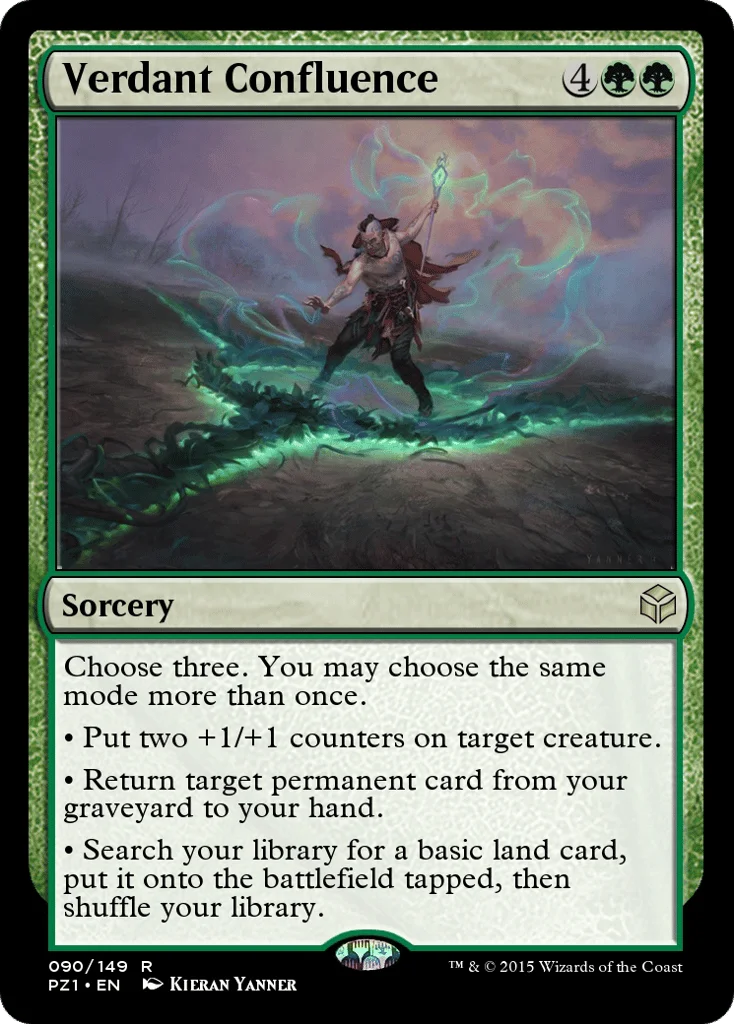 Verdant Confluence · Legendary Cube Prize Pack