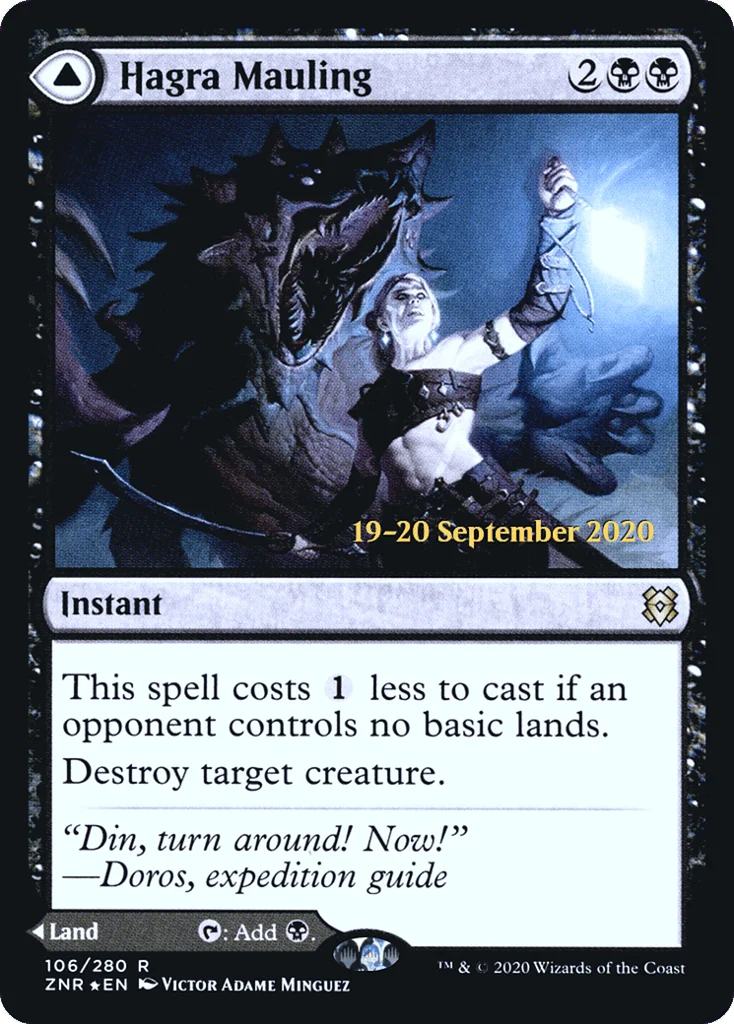 Hagra Mauling // Hagra Broodpit · Zendikar Rising Promos