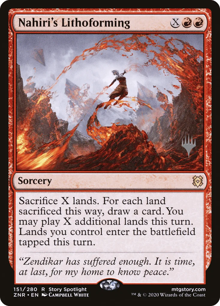Nahiri's Lithoforming · Zendikar Rising Promos