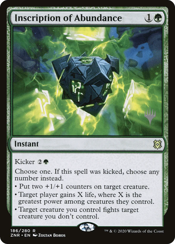 Inscription of Abundance · Zendikar Rising Promos