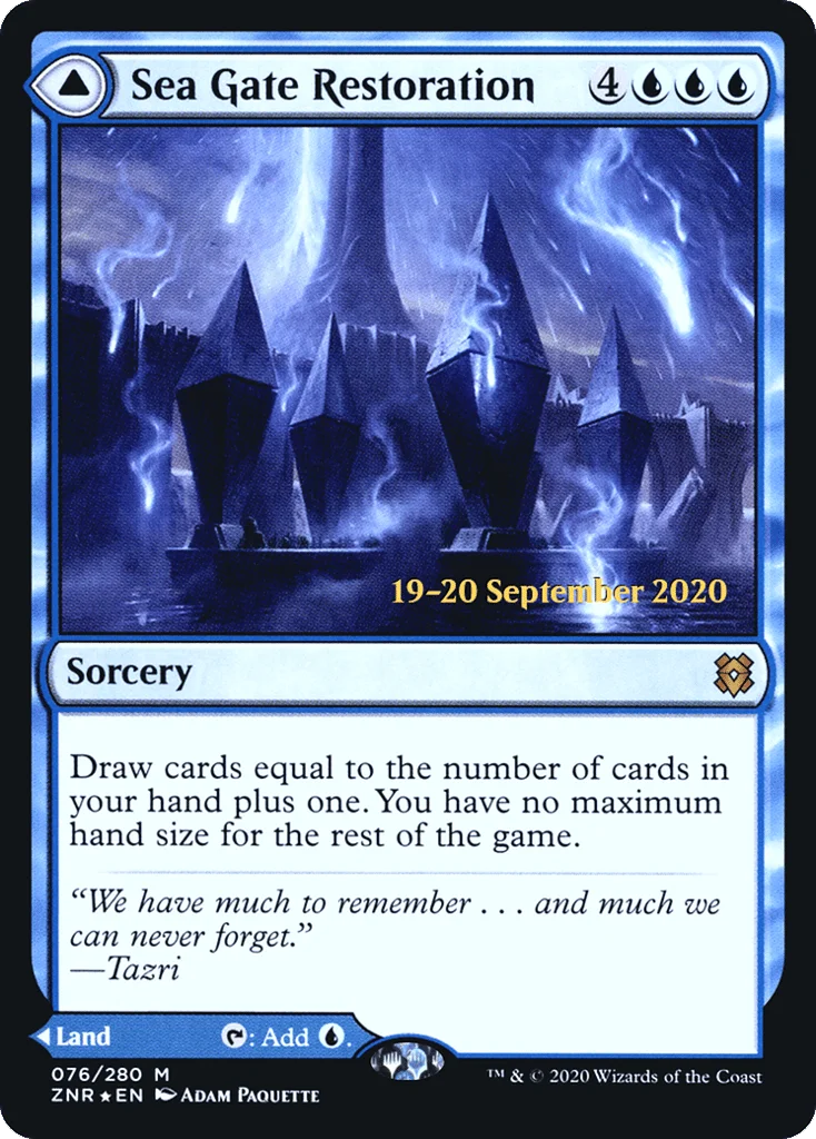 Sea Gate Restoration // Sea Gate, Reborn · Zendikar Rising Promos