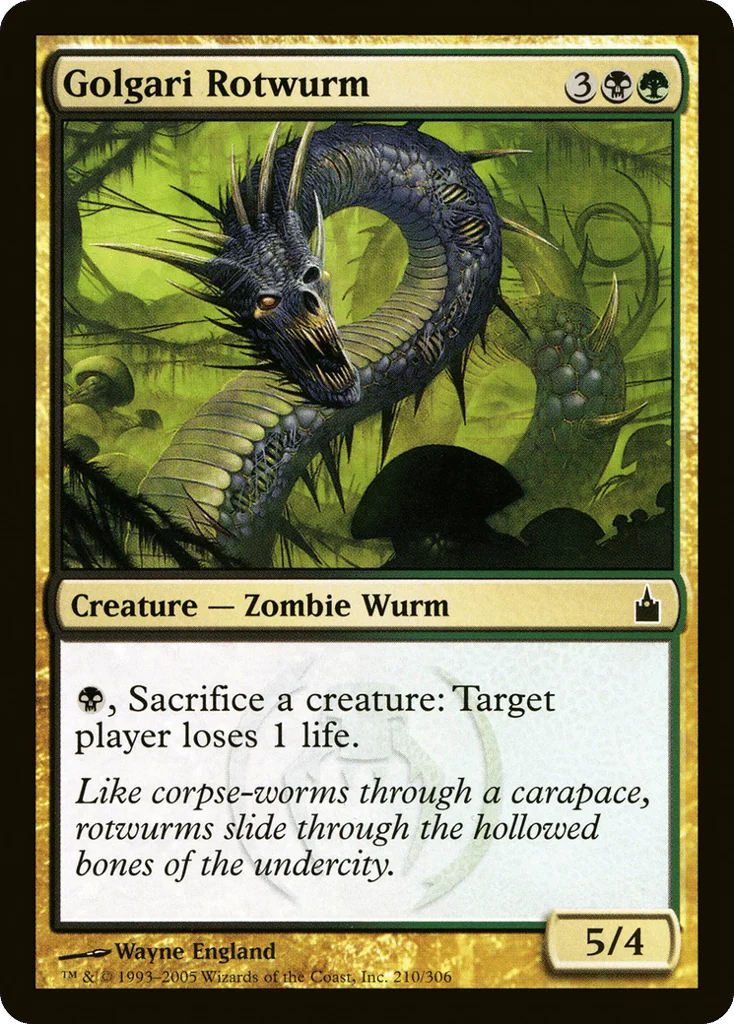 Golgari Rotwurm · Ravnica: City of Guilds
