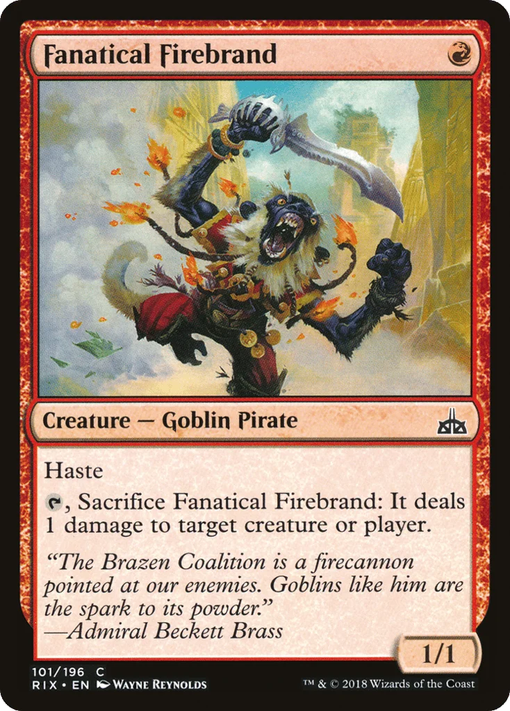 Fanatical Firebrand · Rivals of Ixalan