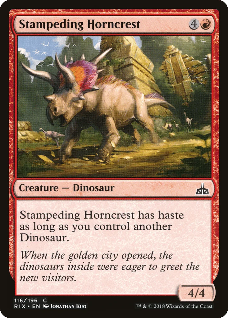 Stampeding Horncrest · Rivals of Ixalan