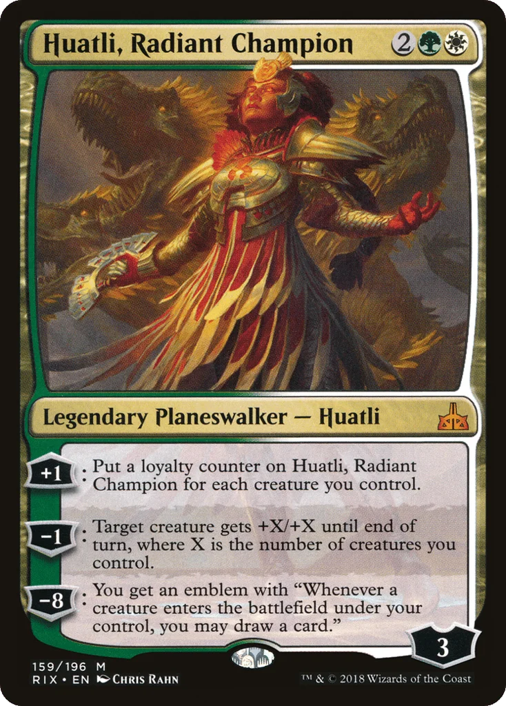 Huatli, Radiant Champion · Rivals of Ixalan