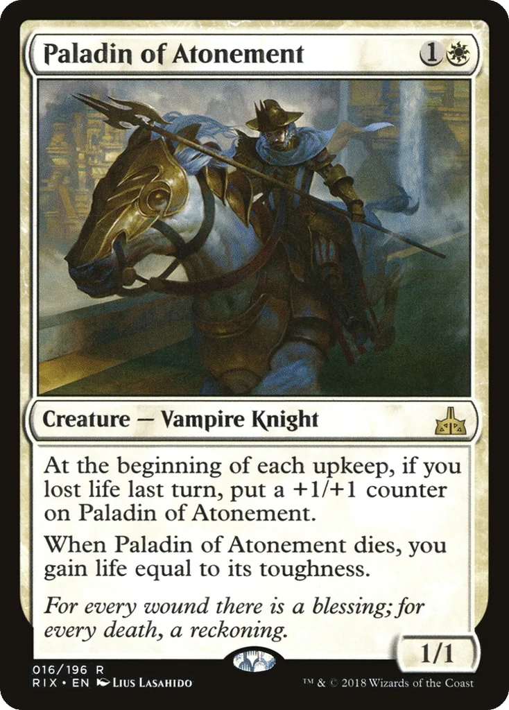 Paladin of Atonement · Rivals of Ixalan