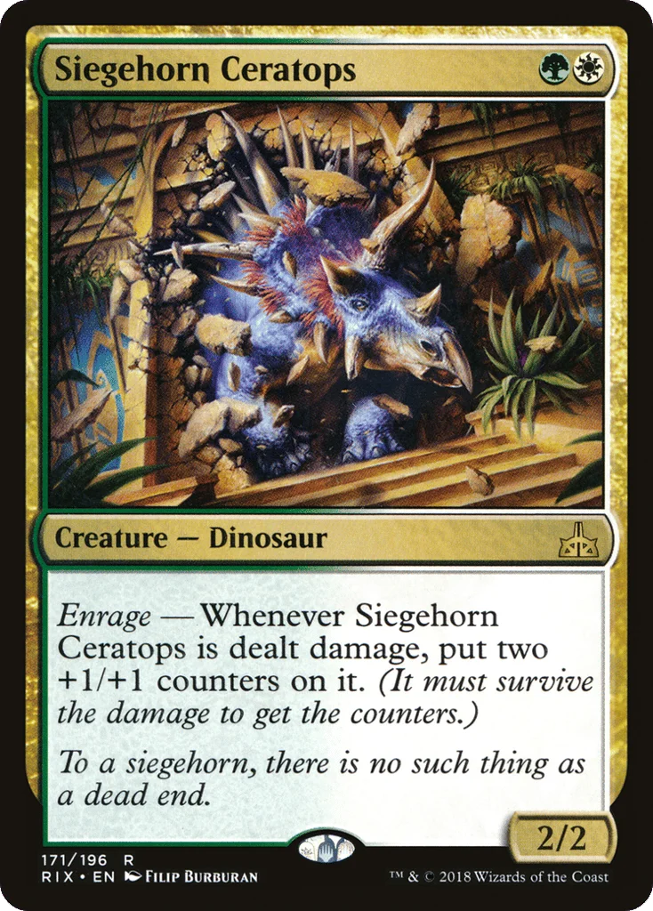 Siegehorn Ceratops · Rivals of Ixalan
