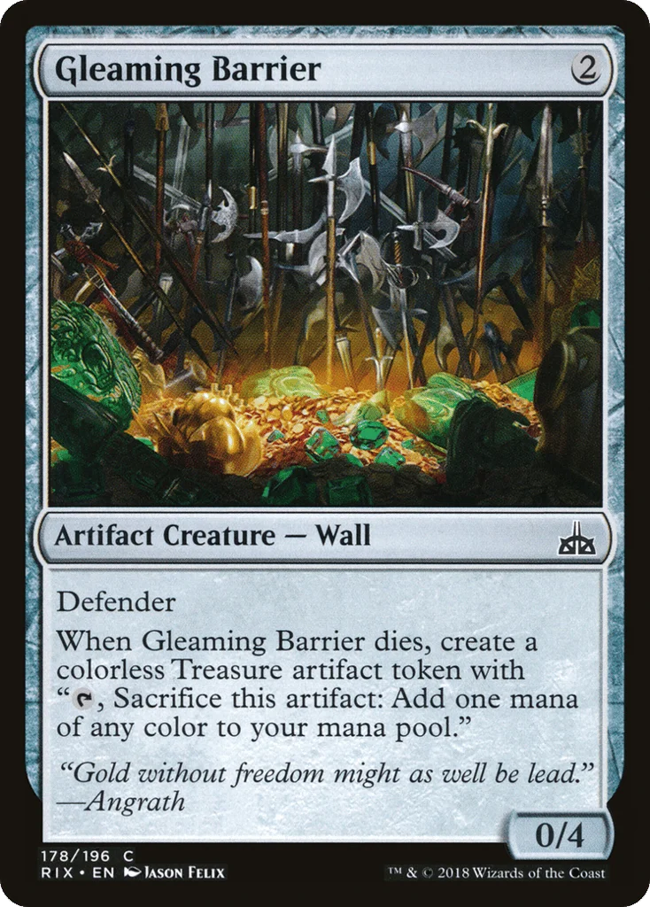 Gleaming Barrier · Rivals of Ixalan