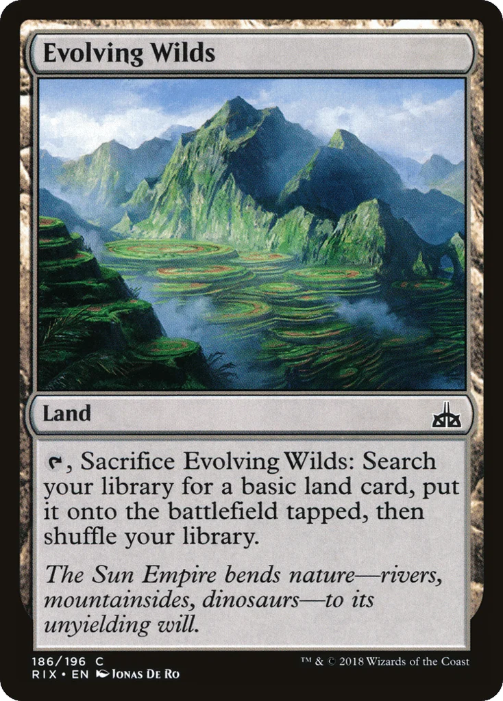 Evolving Wilds · Rivals of Ixalan