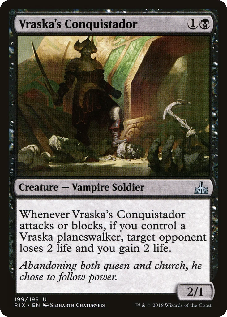 Vraska's Conquistador · Rivals of Ixalan