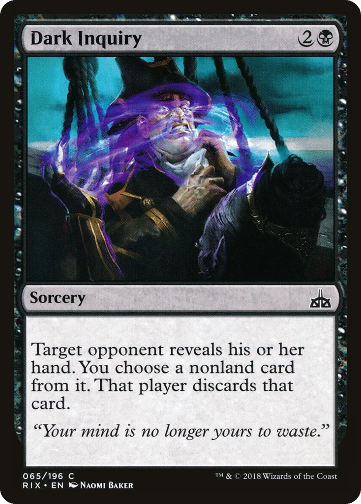 Dark Inquiry · Rivals of Ixalan