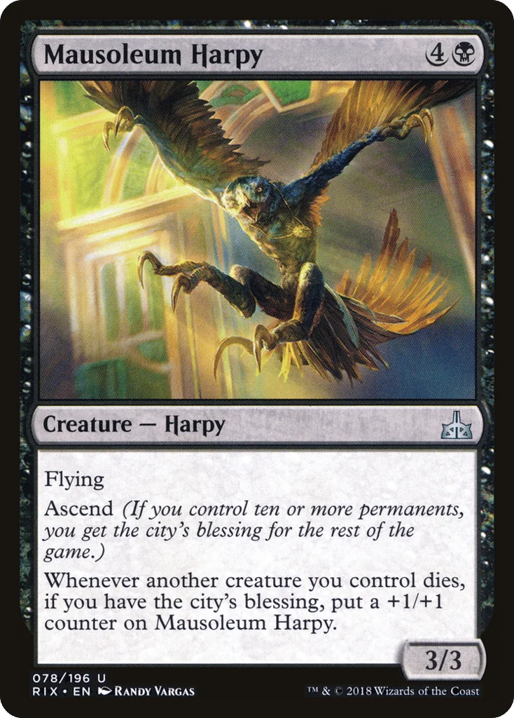 Mausoleum Harpy · Rivals of Ixalan