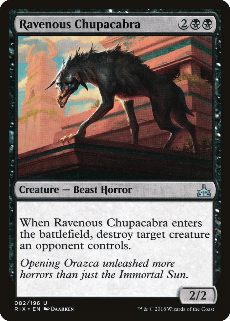 Ravenous Chupacabra · Rivals of Ixalan