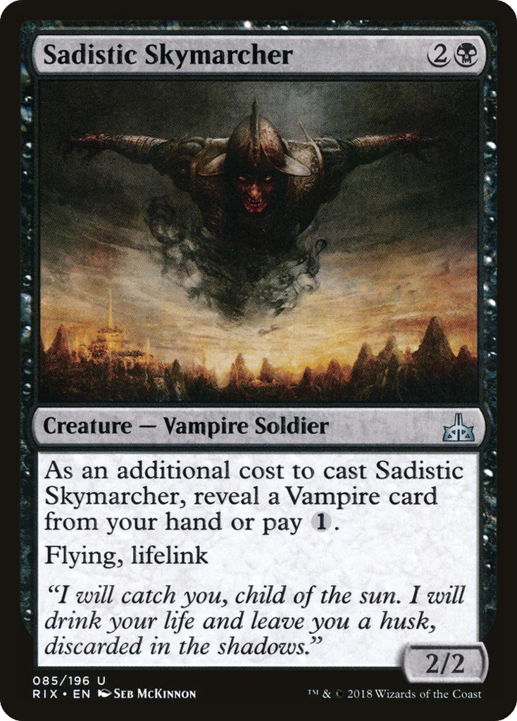 Sadistic Skymarcher · Rivals of Ixalan