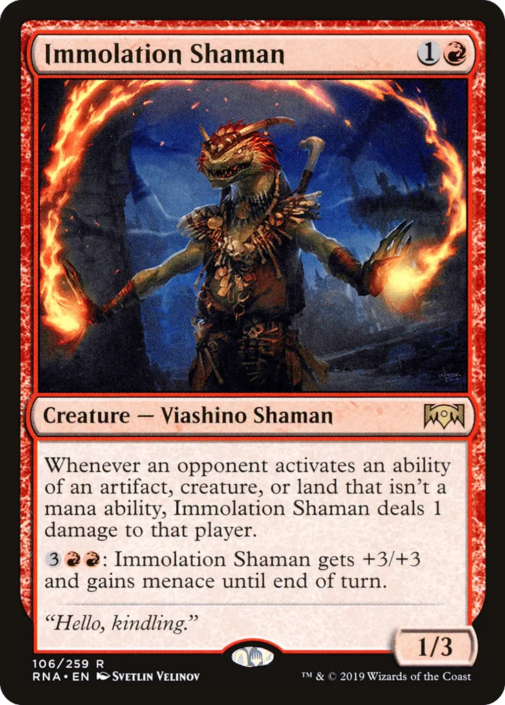 Immolation Shaman · Ravnica Allegiance