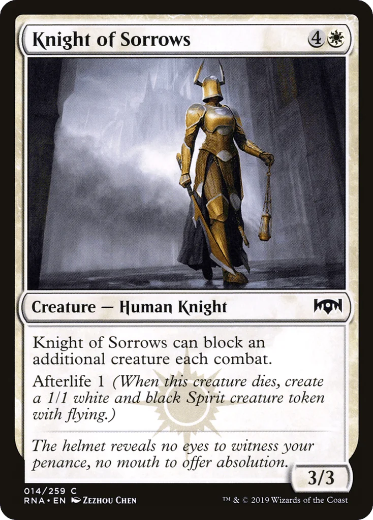 Knight of Sorrows · Ravnica Allegiance