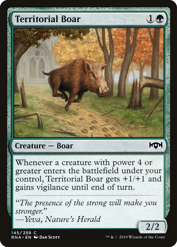 Territorial Boar · Ravnica Allegiance