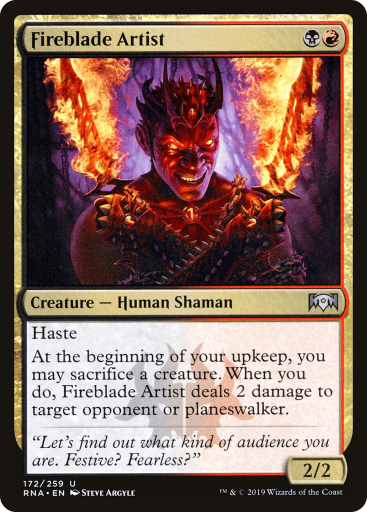 Fireblade Artist · Ravnica Allegiance