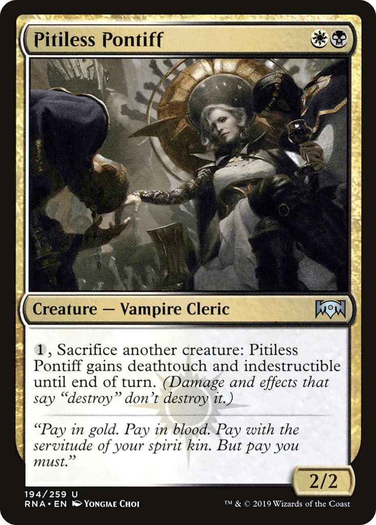 Pitiless Pontiff · Ravnica Allegiance