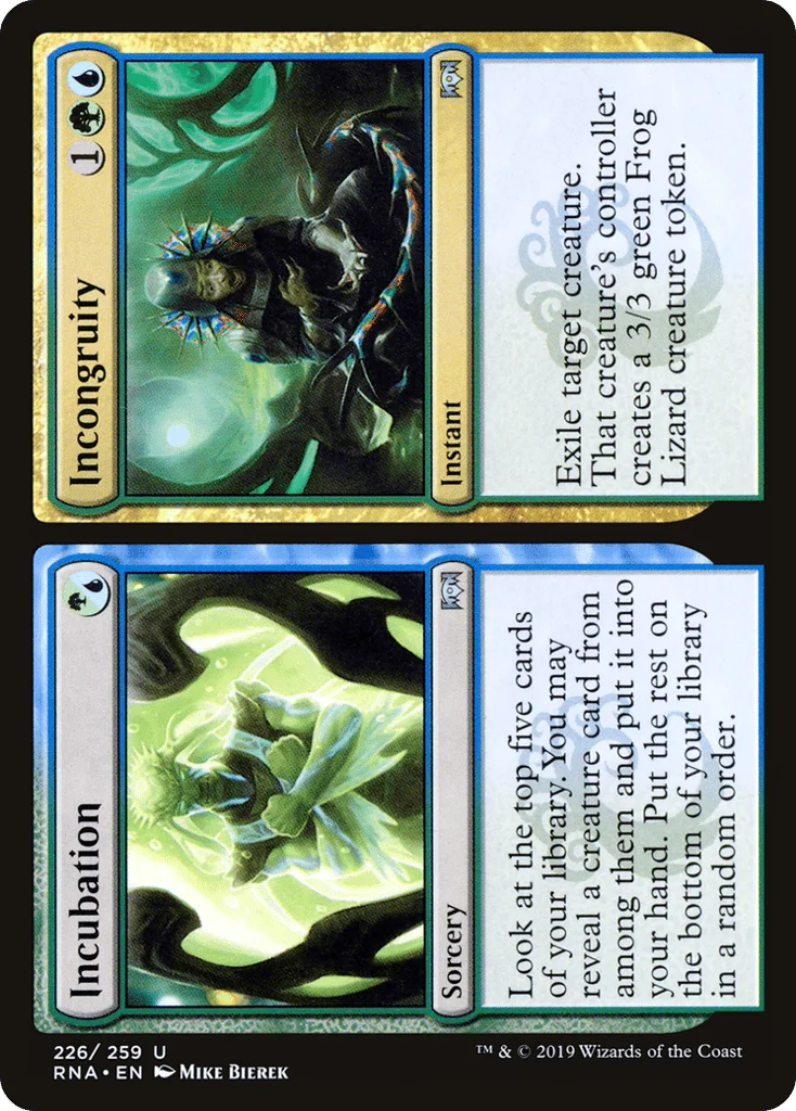 Incubation // Incongruity · Ravnica Allegiance