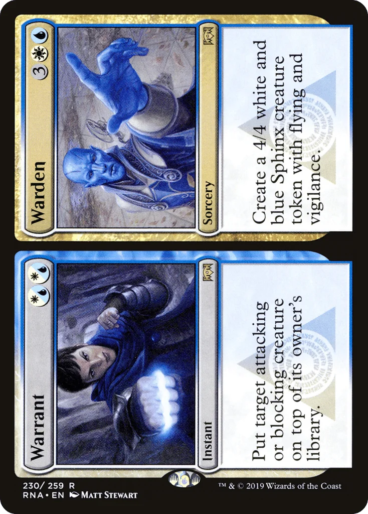 Warrant // Warden · Ravnica Allegiance