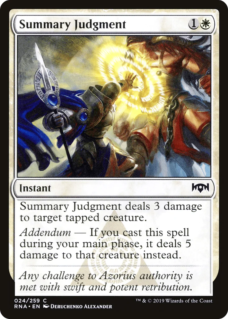 Summary Judgment · Ravnica Allegiance
