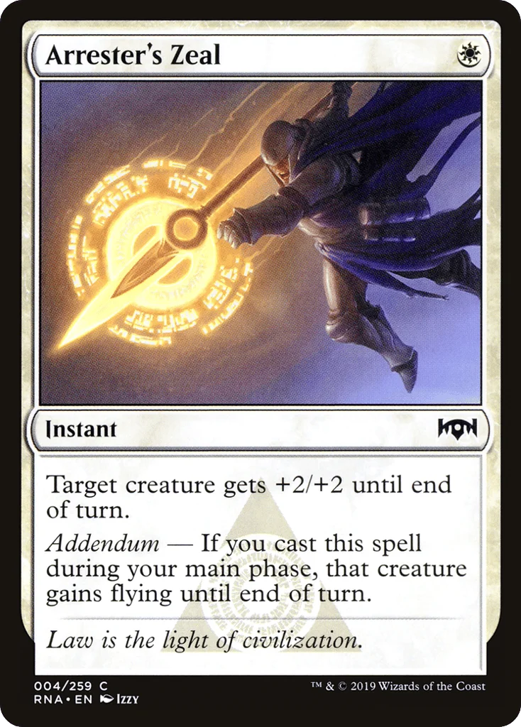Arrester's Zeal · Ravnica Allegiance