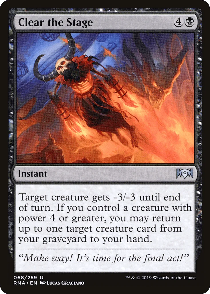 Clear the Stage · Ravnica Allegiance