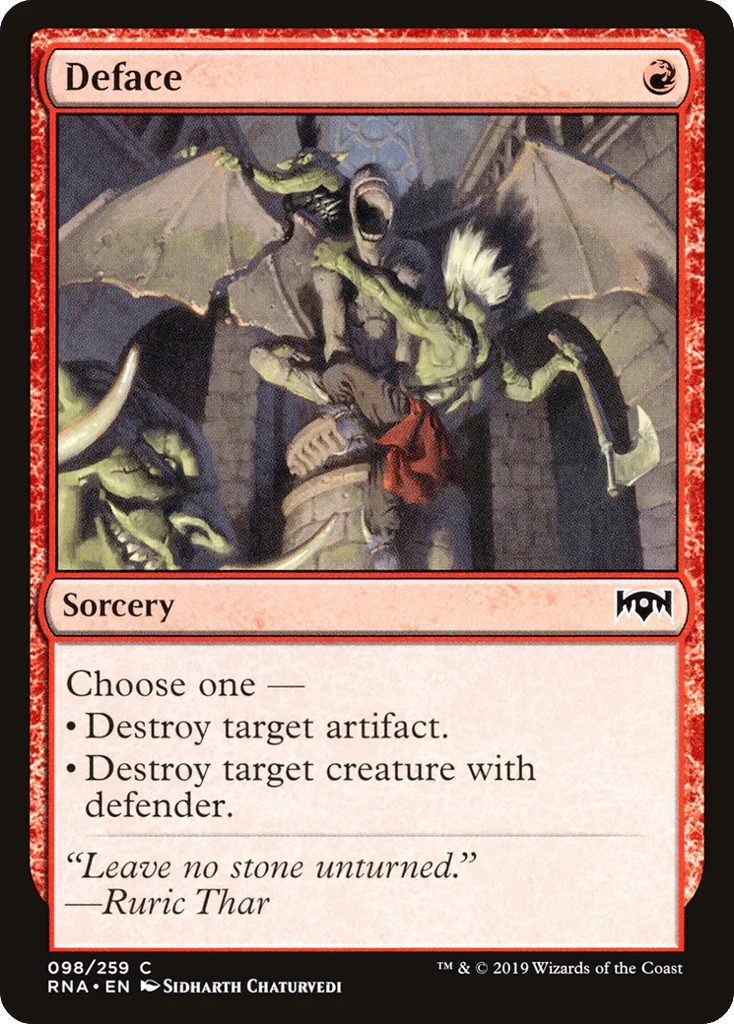 Deface · Ravnica Allegiance