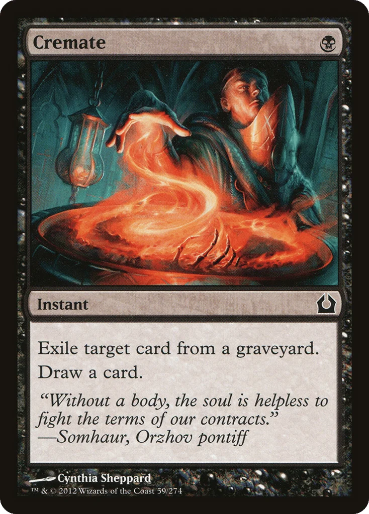 Cremate · Return to Ravnica