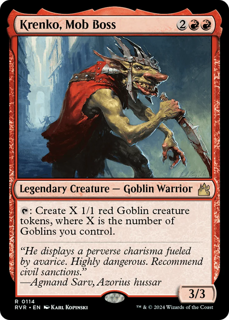 Krenko, Mob Boss · Ravnica Remastered